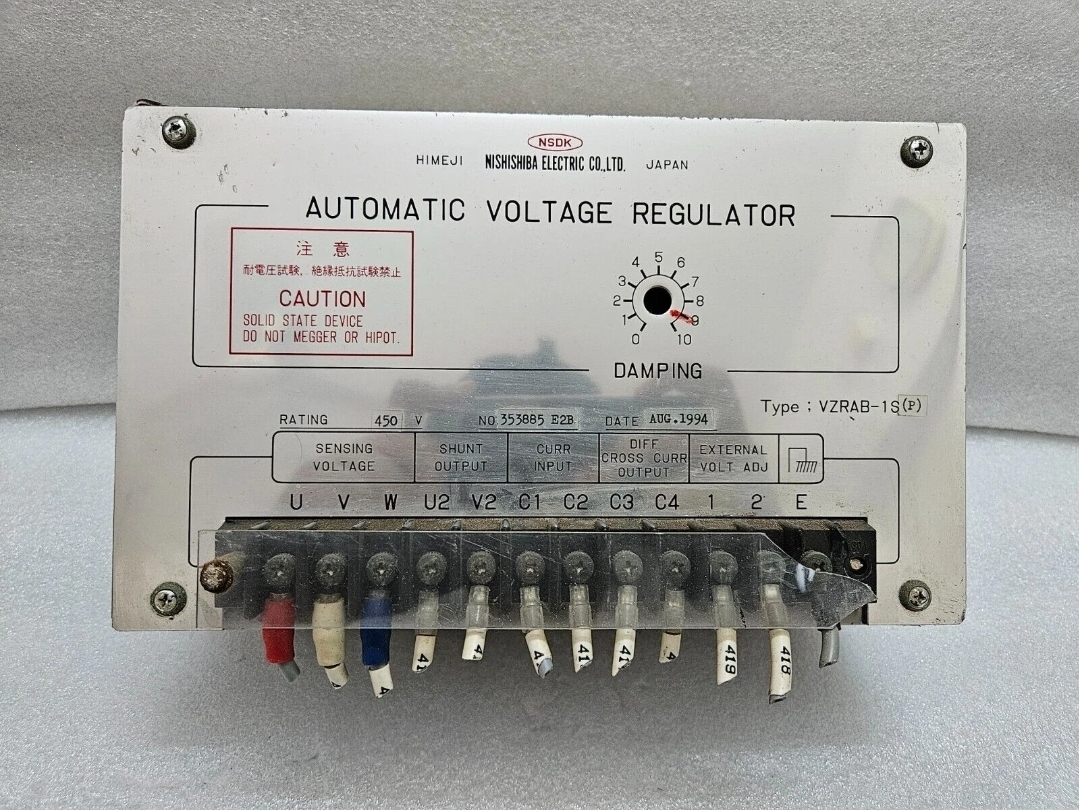 Nishishiba Electric VZRAB-1S(P) Automatic Voltage Regulator VZRAB-1S